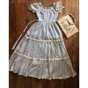 SOLD • Gunne Sax Style 70s Prairie Dress